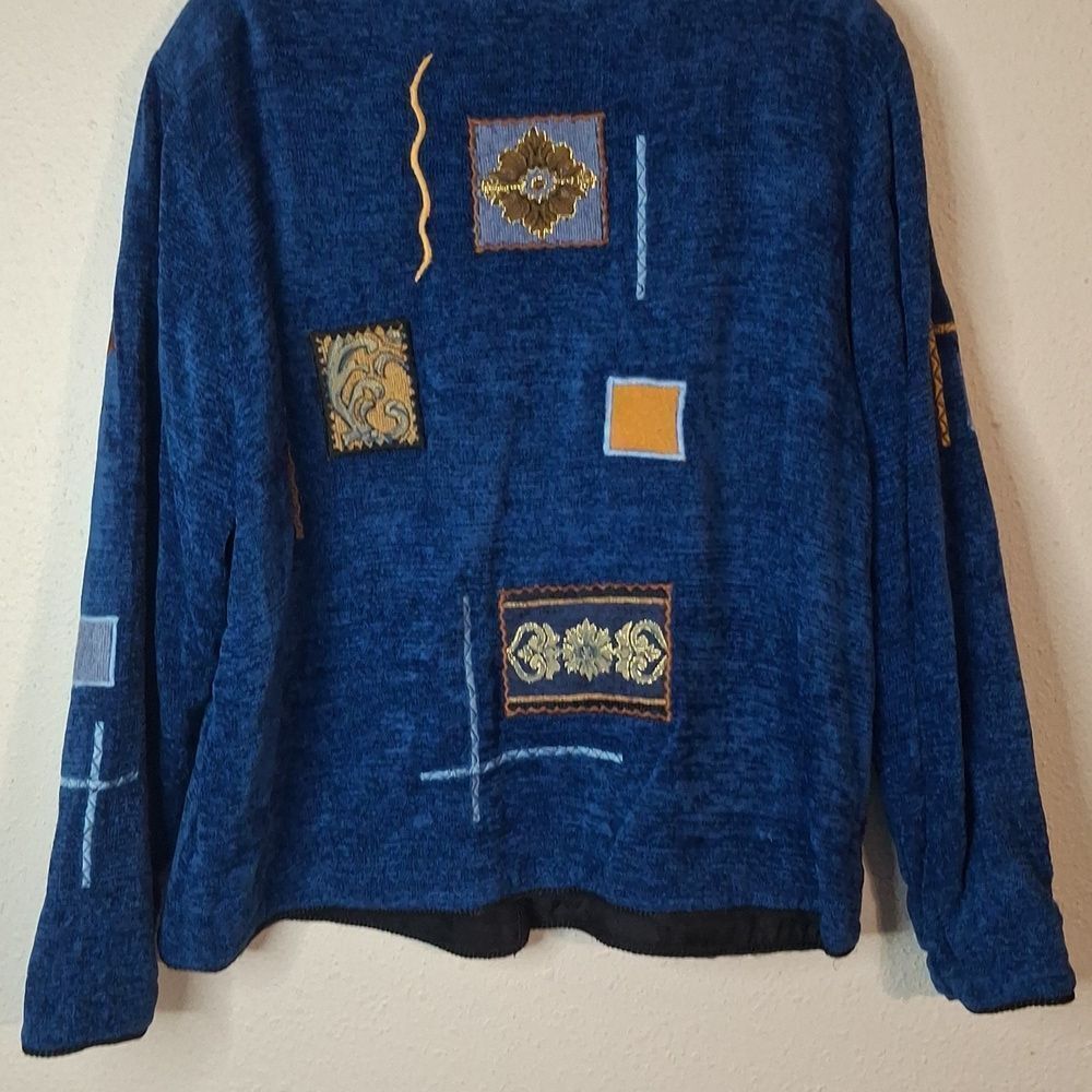 Allure Blue Knit Jacket size XL - Picture 3 of 7